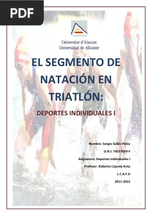 El segmento de natación en triatlón