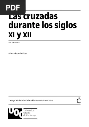 Las cruzadas durante los siglos XI y XII
