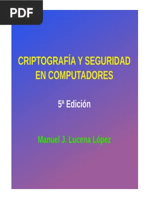 Criptografía y seguridad en computadores